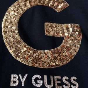 Guess gold hooded sweatshirt